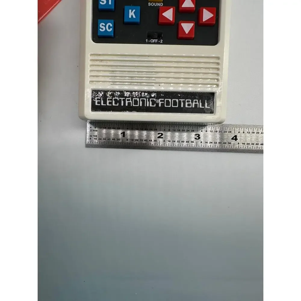 Mattel Basic Fun Electronic Football Handheld Game Tested Works Retro Toy